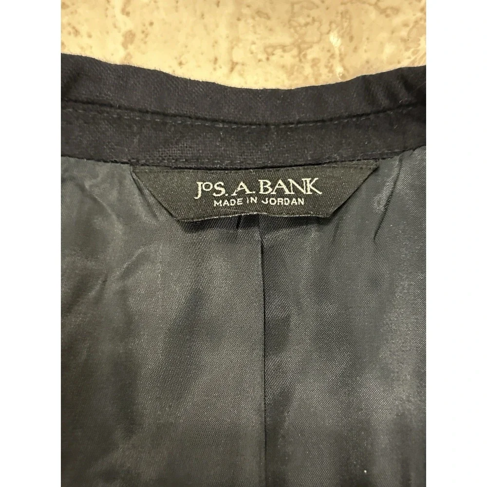 Jos. A. Bank Men's Jacket Blazer‎ Sport Coat 100% Cashmere Black Sz 43L Lined